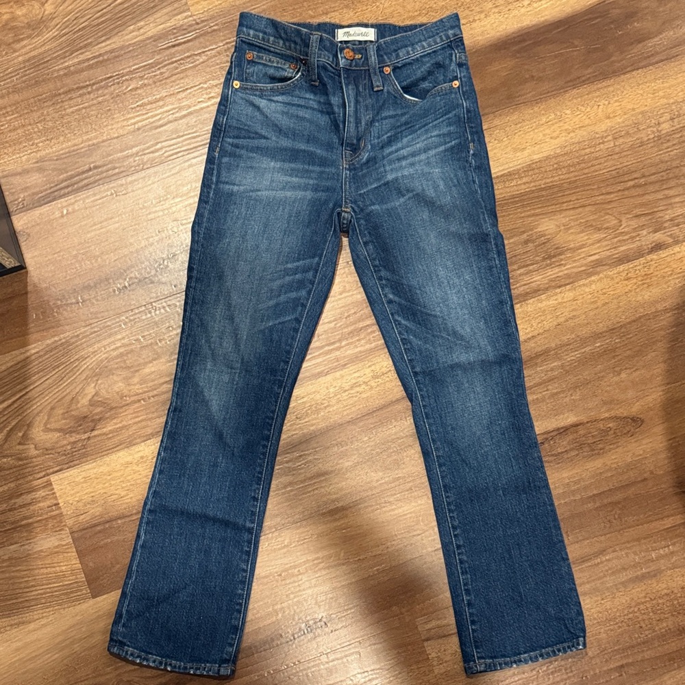 Madewell 10” High Riser Demi Boot Jeans Sz 24